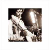 Jimi Hendrix Guitar Poster Print - 16x16 Rolling Art