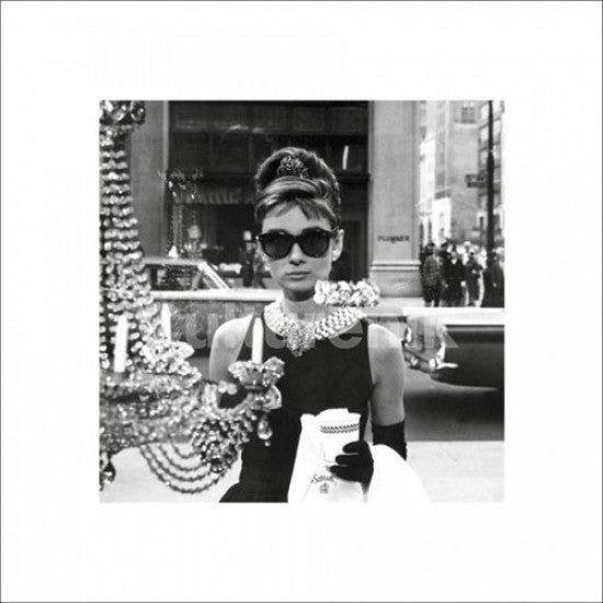 Audrey Hepburn Breakfast At Tiffany's Window Poster Print