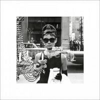 Audrey Hepburn Breakfast At Tiffany's Window Poster Print
