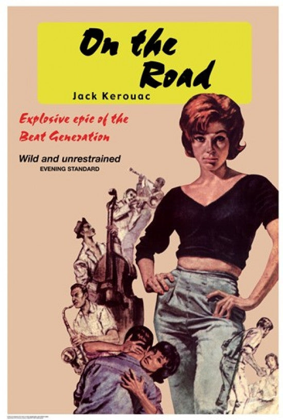 Jack Kerouac On The Road Book Cover Rolled Poster Print