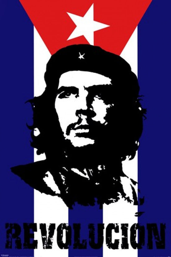 Che Guevara Revolucion Flag Poster Print 22x34