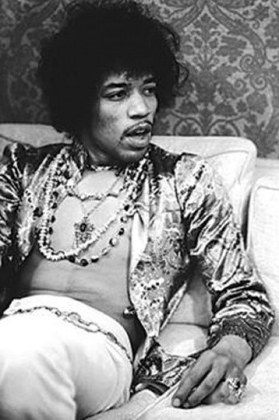 Jimi Hendrix Hollywood 1967 Poster Print - Rolled Poster