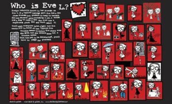 Eve L Collage Poster showcasing vibrant colors and artistic design.