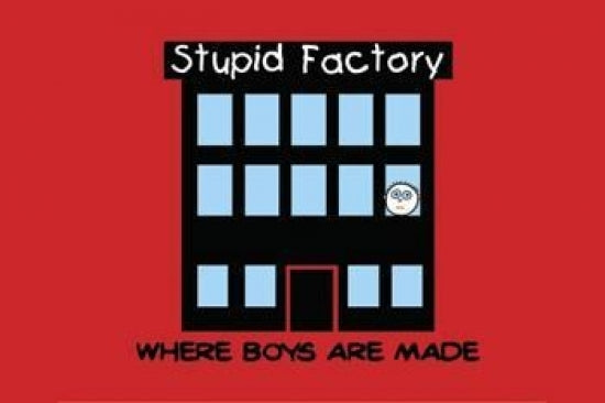 Boys Are Stupid Poster by Stupid Factory - Humorous wall art