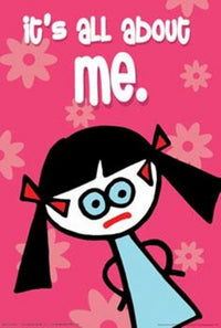 Trendy Wendy All About Me Poster Art Print featuring colorful design