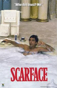 Scarface Tub Poster Print - 24x36 Rolled Poster
