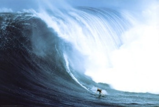 Riding Giants Laird Hamilton Poster Art Print for surfing enthusiasts.