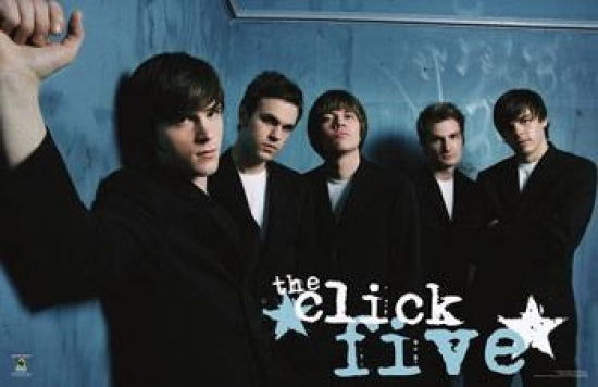 Click Five Group Poster showcasing vibrant design and colors.