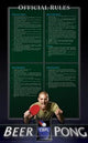 Beer Pong Official Rules Poster Print - Perfect for Game Rooms