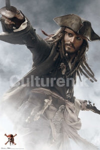 Pirates of the Caribbean III Jack Sword Point Rolled Poster Print