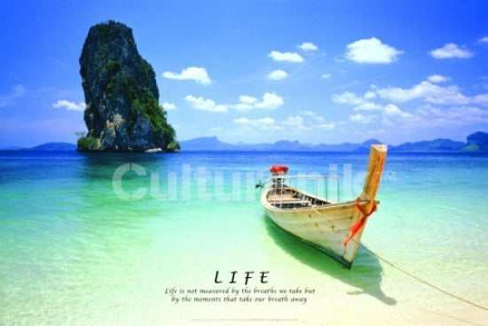 Tropical Life Poster featuring vibrant greenery and flora