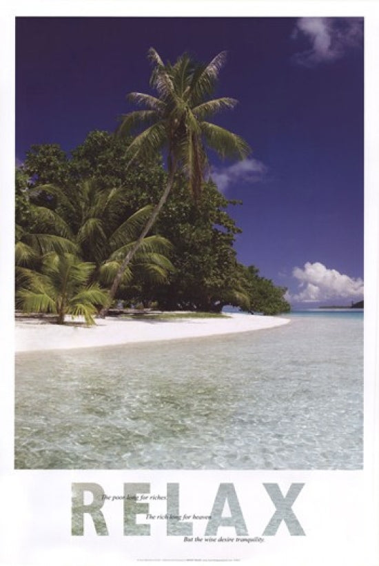 Relax Quote Poster - Motivational Wall Art