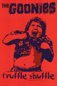 Goonies Truffle Shuffle Movie Poster - vibrant and playful design.