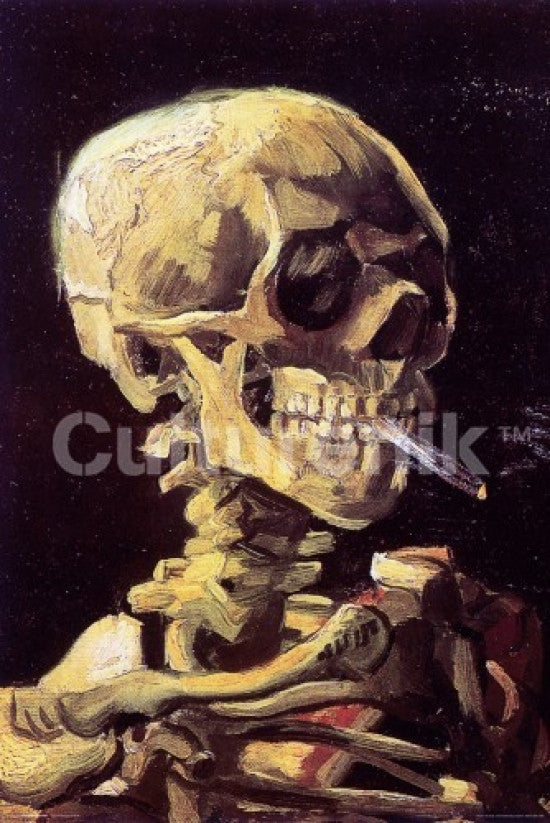 Van Gogh Skull Poster Print - 36x24 Inches | Posterazzi
