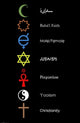 Coexist Symbols Poster showcasing peace and unity art