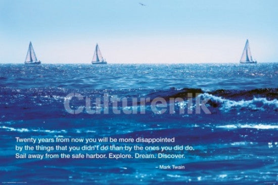 Ocean Good Day For Sailing Poster Print - 34x22