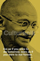 Gandhi Live Quote Yellow Poster Print - 36x24