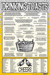 Drinking Toasts Rolled Poster Print - 34x22