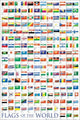 Flags of the World 2011 Poster Print - 34x22 Rolled Artwork