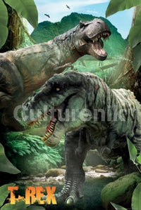 Dinosaurs T-Rex Rolled Poster Print - 34x22