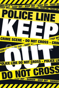 Police Tape Keep Out Rolled Poster Print - 36x24