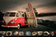 VW Kombi Surfboard Poster Print - 36x24 inches