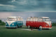 VW Twin Kombi Vintage Poster Print - 34x22