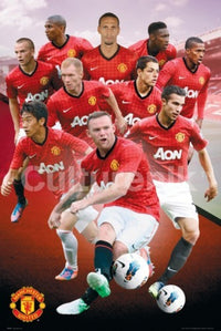 Manchester United Players 2012-2013 Poster Print - 34x22