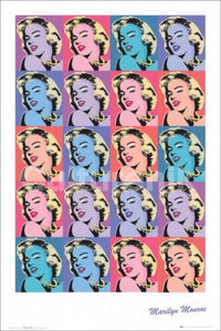 Marilyn Monroe Repeat Poster featuring iconic poses of the legendary actress.