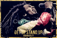 Bob Marley 'Get Up Stand Up' Quote Poster Print