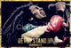 Bob Marley 'Get Up Stand Up' Quote Poster Print