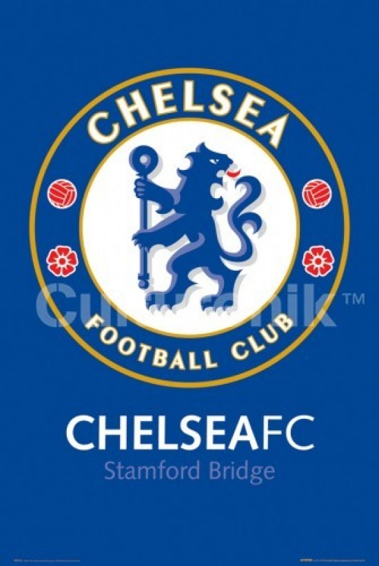 Chelsea FC Club Crest Stamford Bridge Poster Art Print