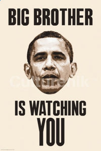 Big Brother is Watching You - Obama Poster Print 34x22