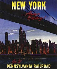 New York - Pennsylvania Railroad Poster Print