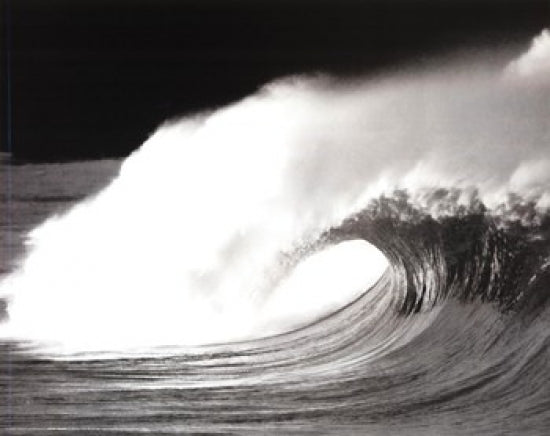 Wave Black & White Art Poster showcasing stunning design.