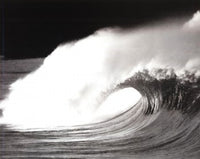 Wave Black & White Art Poster showcasing stunning design.