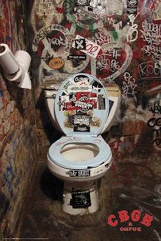 Cbgb's Bathroom Poster Print - 16x20 Rolled Poster