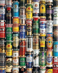 Beer Can Collage Rolled Poster Print - 20x16
