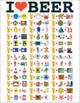 I Love Beer Poster Print - Rolled Poster 20x16
