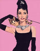 Audrey Hepburn Pink Poster Print - Rolled Art Print 20x16