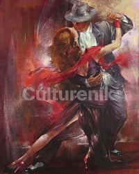 Tango Argentino II Poster showcasing vibrant tango dance artwork