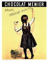 Chocolate Menier Poster Print 16x20 showcasing vintage chocolate branding.