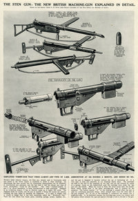 New British Sten Gun Fine Art Print by Illustrated London News Ltd
