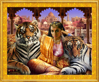 Indian Princess Poster Print by Andrew Farley, featuring colorful artwork on premium paper.