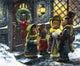 Carolling Poster Print by John Bindon showcasing festive carolers