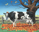 Autumn Leaf Poster Print by John Bindon showcasing vibrant fall colors.