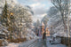 Christmas Invitation Poster Print by Dominic Davidson featuring festive design.