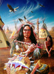 Americans poster print by Adrian Chesterman showcasing vibrant American culture.