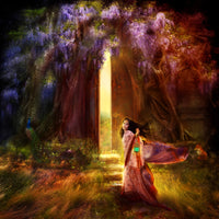 Knock at the Door Poster Print by Aimee Stewart, colorful artwork