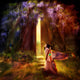 Knock at the Door Poster Print by Aimee Stewart, colorful artwork